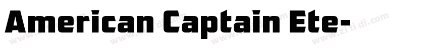 American Captain Ete字体转换